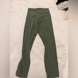 Lululemon sage green align leggings.